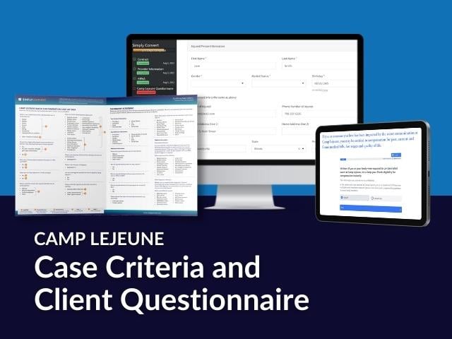 Download SimplyConvert's Camp Lejeune Case Criteria